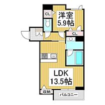 シャーメゾン　ポルカ  ｜ 長野県長野市大字中御所岡田町（賃貸マンション1LDK・3階・48.40㎡） その2