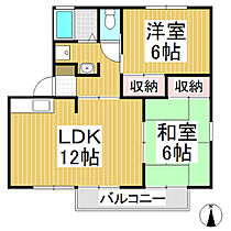 ハイライズ大津Ｂ  ｜ 長野県長野市大字石渡（賃貸アパート2LDK・1階・53.00㎡） その2