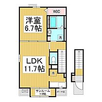 ブライト　レジデンス　Ａ  ｜ 長野県長野市差出南2丁目（賃貸アパート1LDK・2階・50.56㎡） その2