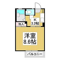 プチ　フルール  ｜ 長野県長野市徳間1丁目（賃貸アパート1K・1階・24.24㎡） その2