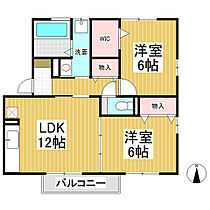 グリーンルーフ  ｜ 長野県長野市檀田2丁目（賃貸アパート2LDK・1階・57.18㎡） その2