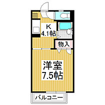 フレグランスしん　I 棟  ｜ 長野県長野市吉田4丁目（賃貸アパート1K・2階・24.71㎡） その2