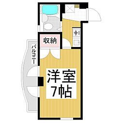 ＮＰハイツ 5階1Kの間取り