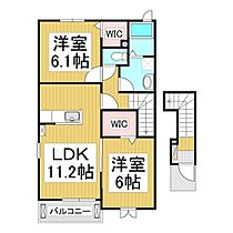 長野県長野市大字大豆島（賃貸アパート2LDK・2階・57.63㎡） その2