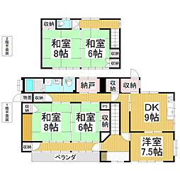 伊勢宮二丁目貸家 5SDKの間取り