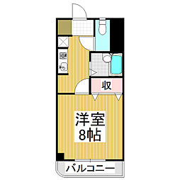 プライムハイツR.K 1Kの間取図画像