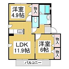 物件の間取り