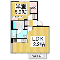 ヴィラ島立  ｜ 長野県松本市大字島立（賃貸アパート1LDK・2階・41.20㎡） その2