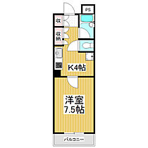 アルブル  ｜ 長野県松本市大手2丁目（賃貸マンション1DK・4階・26.73㎡） その2