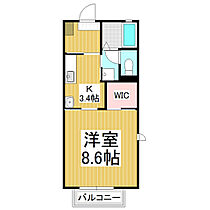 メゾン・イリス  ｜ 長野県松本市征矢野1丁目（賃貸アパート1K・2階・29.96㎡） その2