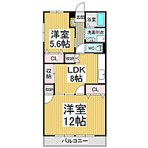 長丘タウンハウス  ｜ 長野県松本市村井町北2丁目（賃貸マンション2LDK・4階・59.60㎡） その2