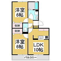 セジュール宮嶋A棟  ｜ 長野県松本市村井町南4丁目（賃貸アパート2LDK・2階・50.47㎡） その2