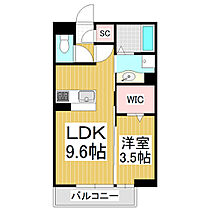 (仮)両島D-ROOM  ｜ 長野県松本市両島（賃貸アパート1LDK・3階・33.39㎡） その2