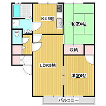 ラシュレ・レバント　A棟  ｜ 長野県松本市並柳3丁目（賃貸アパート2LDK・1階・53.40㎡） その2