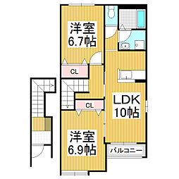 間取図画像 2LDK
