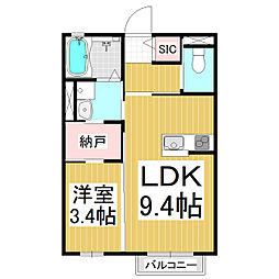 間取図画像 1LDK
