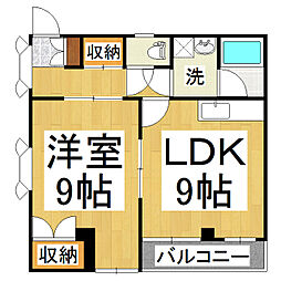 間取図画像 1LDK