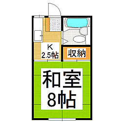 ハイツピリカチセ 1Kの間取図画像