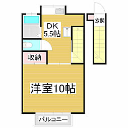 稼ぐ家姫15号 1Kの間取図画像