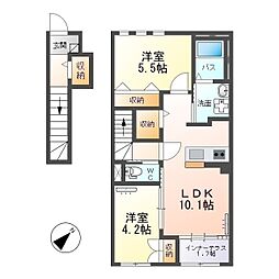 仮)安曇野市豊科新築 2LDKの間取図画像