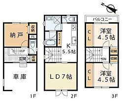 大津市大江5丁目 2SLDKの間取り