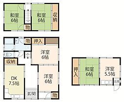 近江八幡市安土町石寺　借家 4DKの間取り