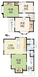 甲賀市甲南町希望ヶ丘本町10丁目 4LDKの間取り