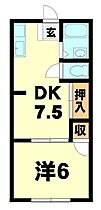 フジハイツ 106 ｜ 滋賀県彦根市後三条町324-1（賃貸アパート1DK・1階・30.69㎡） その2