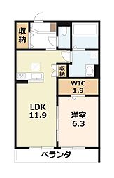 間取図画像 1LDK