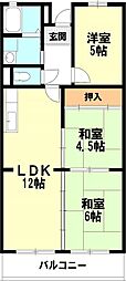カランドリエ栗東 3LDKの間取図画像