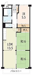 シャルマンコーポ草津-2 3LDKの間取図画像