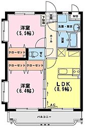 間取図画像 2LDK