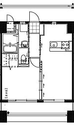 トライベッカ神宮 3階1LDKの間取り