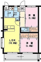 間取図画像 2LDK