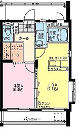 VILLAGEMOTOMIYA 1LDKの間取図画像
