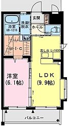 Sierra (シエラ) 1LDKの間取図画像