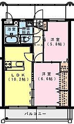 セントレジスー217 2LDKの間取図画像