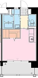 Caron旭通り ワンルームの間取図画像