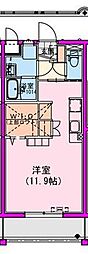(仮称)都城市天神町HEマンション ワンルームの間取図画像