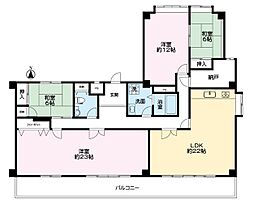三旺マンション第3金山 4SLDKの間取図画像