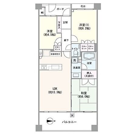 全居室収納付き。