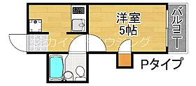 明星館  ｜ 大阪府大阪市西成区玉出中２丁目（賃貸マンション1R・6階・17.33㎡） その2