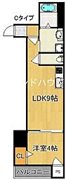 I maison Rolf 2階1LDKの間取り