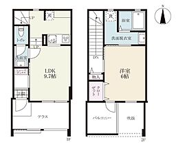 ロワイヤル小城 C ｜ 佐賀県小城市小城町松尾（賃貸アパート1LDK・1階・47.78㎡） その2