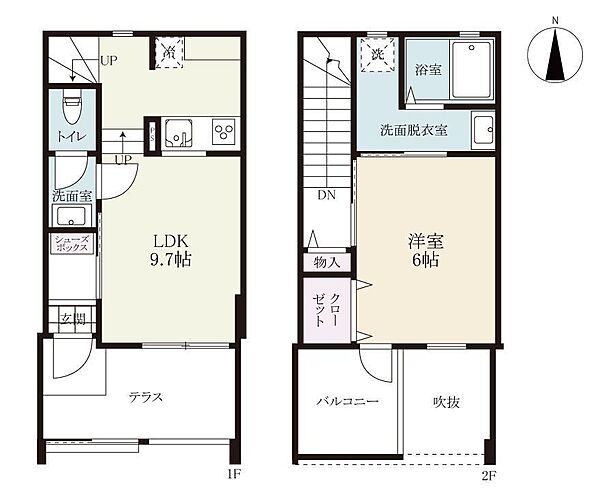 ロワイヤル小城 C｜佐賀県小城市小城町松尾(賃貸アパート1LDK・1階・47.78㎡)の写真 その2