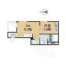 ホワイトベース2  ｜ 愛知県名古屋市北区東長田町２丁目（賃貸アパート1DK・1階・26.05㎡） その2