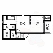 愛知県名古屋市中村区上米野町４丁目（賃貸アパート1DK・1階・25.66㎡） その2