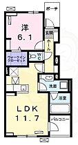 愛知県名古屋市中川区本前田町205番（賃貸アパート1LDK・1階・44.82㎡） その2