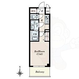 S-RESIDENCE名駅North2 5階1Kの間取り