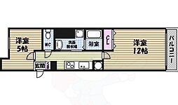 ヴェリエール・ドゥ・セ 3階2Kの間取り